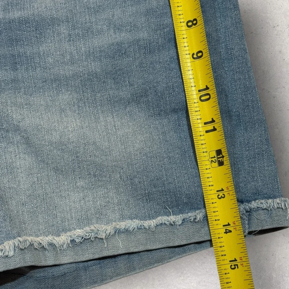 d.jeans Denim Shorts Women's 8 Blue Raw Hem Cuffed